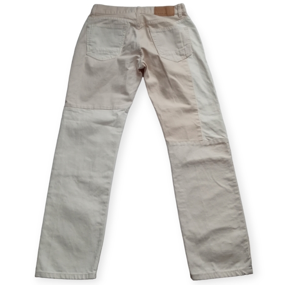 PACSUN VINTAGE LOOSE  WOMEN'S WHITE /TAN PATCH JEANS. SIZE 29 - Picture 4 of 13